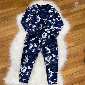 Polo Ralph Lauren Kids Blue Camo Matching Set